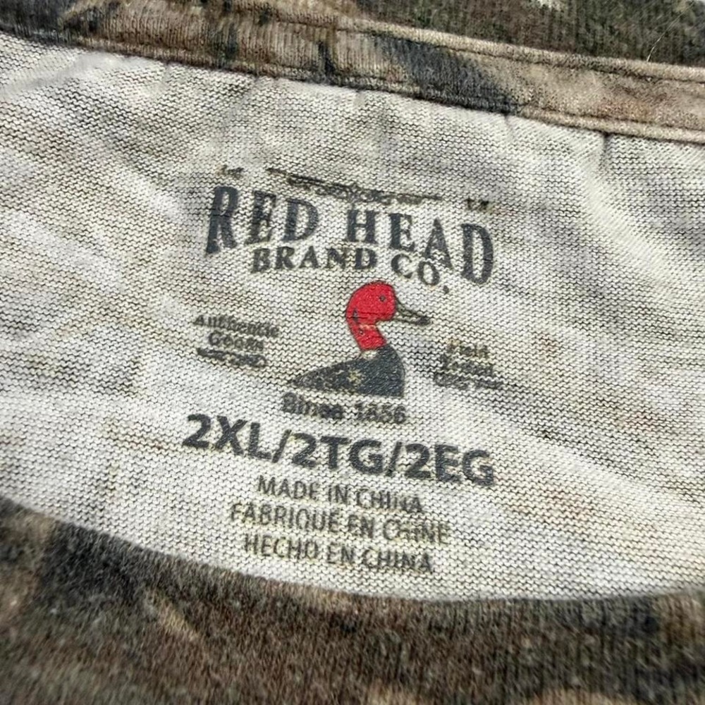 Red Head Realtree Camo Long Sleeve Shirt 2XL Hunting Outdoors Mossy Oak Style - Picture 2 of 6